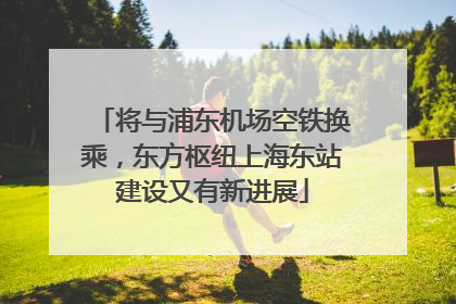 将与浦东机场空铁换乘，东方枢纽上海东站建设又有新进展