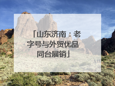 山东济南：老字号与外贸优品同台展销