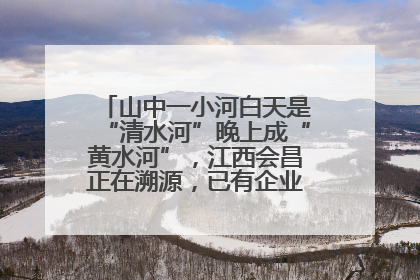 山中一小河白天是“清水河”晚上成“黄水河”，江西会昌正在溯源，已有企业被要求停工