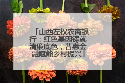 山西左权农商银行：红色基因铸就清廉底色，普惠金融赋能乡村振兴