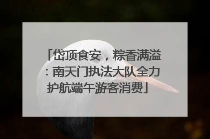 岱顶食安，粽香满溢：南天门执法大队全力护航端午游客消费