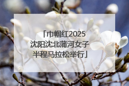 巾帼红2025沈阳沈北蒲河女子半程马拉松举行