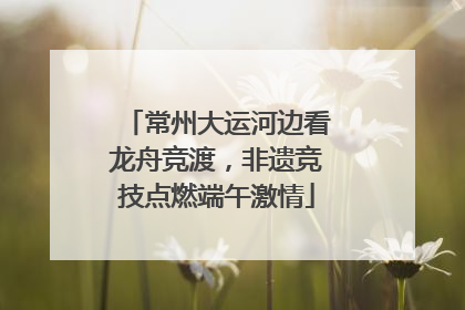 常州大运河边看龙舟竞渡，非遗竞技点燃端午激情