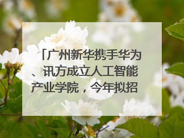 广州新华携手华为、讯方成立人工智能产业学院，今年拟招生150人