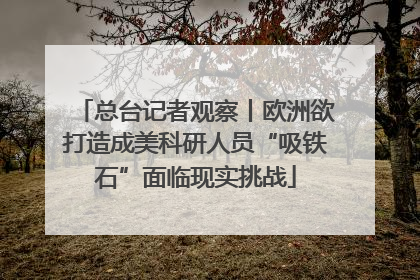总台记者观察丨欧洲欲打造成美科研人员“吸铁石”面临现实挑战