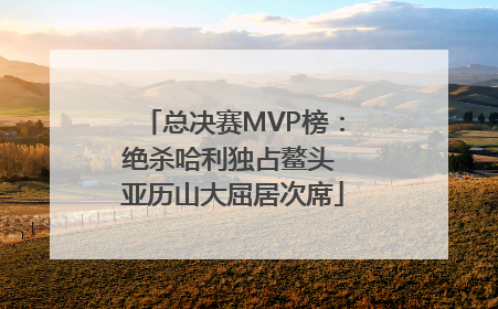 总决赛MVP榜：绝杀哈利独占鳌头 亚历山大屈居次席