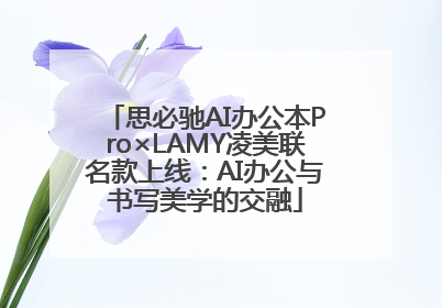 思必驰AI办公本Pro×LAMY凌美联名款上线：AI办公与书写美学的交融