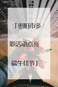枣阳市多彩活动点亮端午佳节