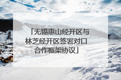 无锡惠山经开区与林芝经开区签署对口合作框架协议