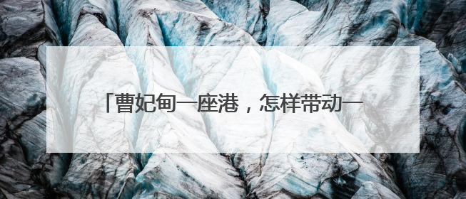 曹妃甸一座港，怎样带动一座城？人民日报记者调查