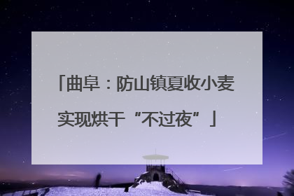 曲阜：防山镇夏收小麦实现烘干“不过夜”