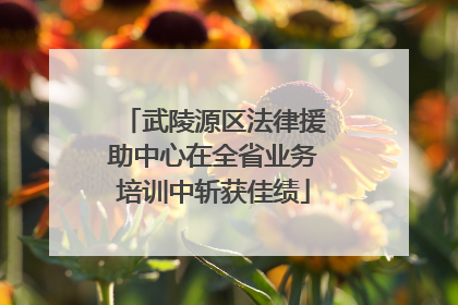 武陵源区法律援助中心在全省业务培训中斩获佳绩
