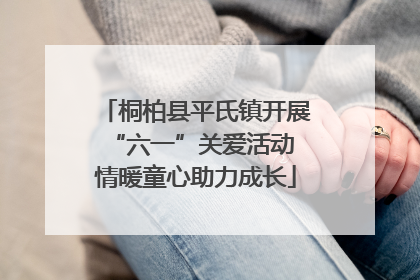 桐柏县平氏镇开展“六一”关爱活动 情暖童心助力成长