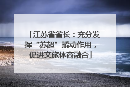 江苏省省长：充分发挥“苏超”撬动作用，促进文旅体商融合