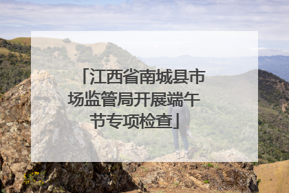 江西省南城县市场监管局开展端午节专项检查