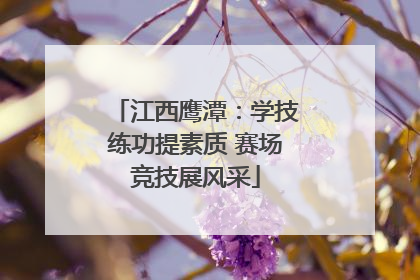 江西鹰潭：学技练功提素质 赛场竞技展风采