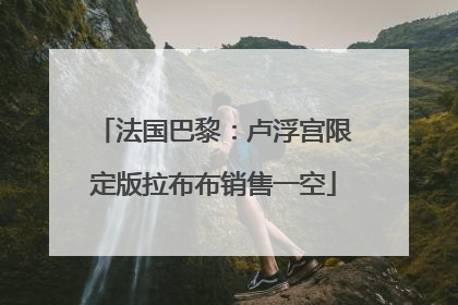 法国巴黎：卢浮宫限定版拉布布销售一空