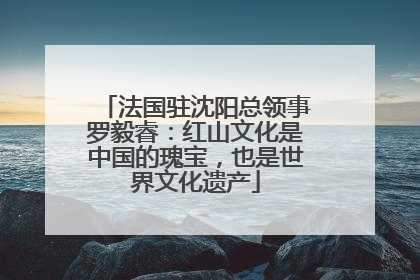 法国驻沈阳总领事罗毅睿：红山文化是中国的瑰宝，也是世界文化遗产