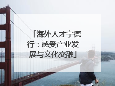 海外人才宁德行：感受产业发展与文化交融