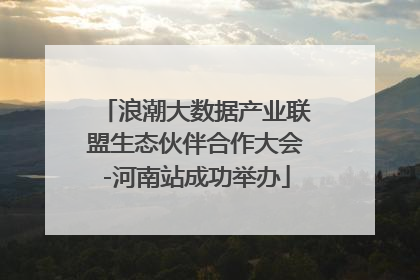 浪潮大数据产业联盟生态伙伴合作大会-河南站成功举办