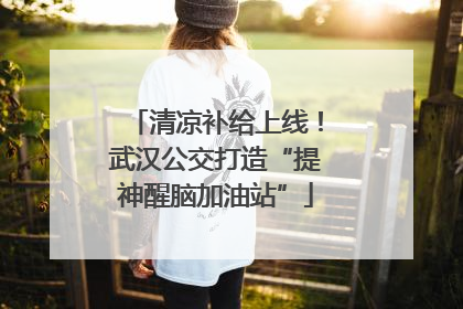 清凉补给上线！武汉公交打造“提神醒脑加油站”