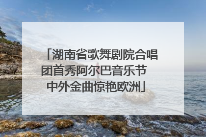 湖南省歌舞剧院合唱团首秀阿尔巴音乐节 中外金曲惊艳欧洲