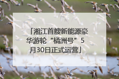 湘江首艘新能源豪华游轮“橘洲号”5月30日正式运营