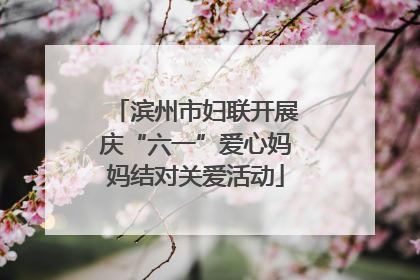 滨州市妇联开展庆“六一”爱心妈妈结对关爱活动