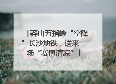 莽山五指峰“空降”长沙地铁，送来一场“赛博清凉”
