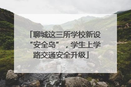 聊城这三所学校新设“安全岛”，学生上学路交通安全升级