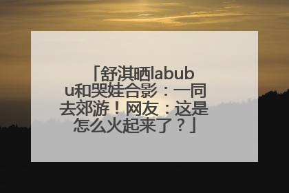 舒淇晒labubu和哭娃合影：一同去郊游！网友：这是怎么火起来了？
