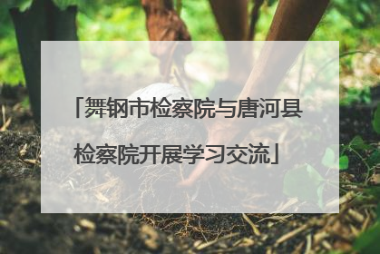 舞钢市检察院与唐河县检察院开展学习交流