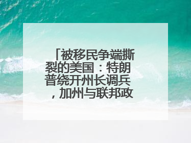 被移民争端撕裂的美国：特朗普绕开州长调兵，加州与联邦政府正面对抗