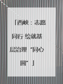 西峡：志愿同行 绘就基层治理“同心圆”