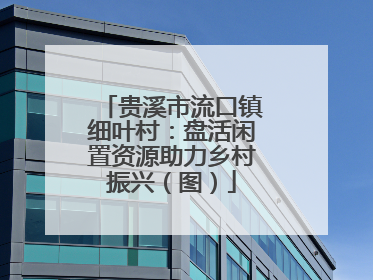 贵溪市流口镇细叶村：盘活闲置资源助力乡村振兴（图）