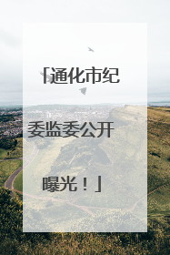 通化市纪委监委公开曝光！