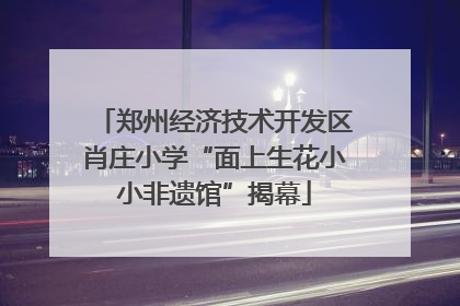 郑州经济技术开发区肖庄小学“面上生花小小非遗馆”揭幕