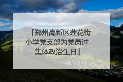 郑州高新区莲花街小学党支部为党员过集体政治生日
