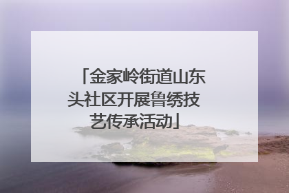 金家岭街道山东头社区开展鲁绣技艺传承活动
