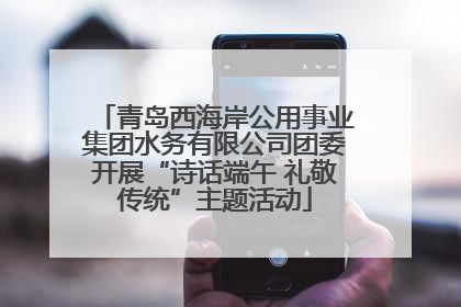 青岛西海岸公用事业集团水务有限公司团委开展“诗话端午 礼敬传统”主题活动