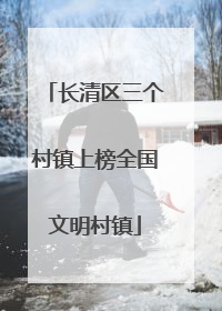 长清区三个村镇上榜全国文明村镇