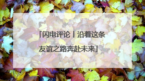 闪电评论丨沿着这条友谊之路奔赴未来