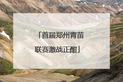 首届郑州青苗联赛激战正酣