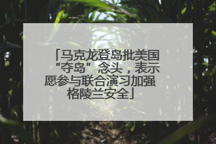 马克龙登岛批美国“夺岛”念头，表示愿参与联合演习加强格陵兰安全