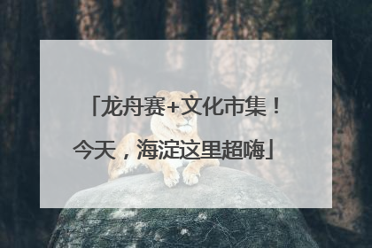 龙舟赛+文化市集！今天，海淀这里超嗨