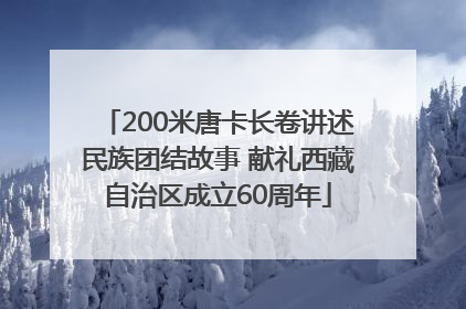 200米唐卡长卷讲述民族团结故事 献礼西藏自治区成立60周年