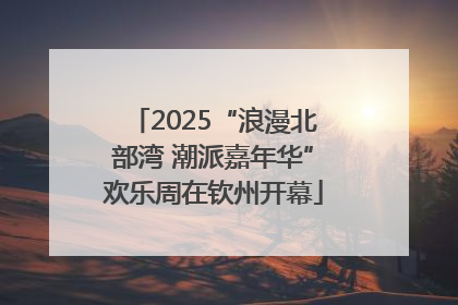 2025“浪漫北部湾 潮派嘉年华”欢乐周在钦州开幕