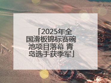 2025年全国滑板锦标赛碗池项目落幕 青岛选手获季军