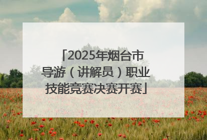 2025年烟台市导游（讲解员）职业技能竞赛决赛开赛