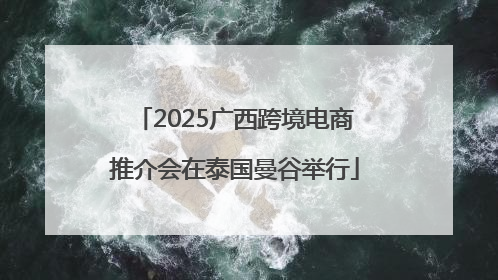 2025广西跨境电商推介会在泰国曼谷举行